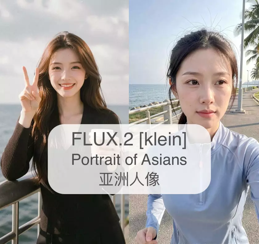 FLUX.2-klein portrait of asians